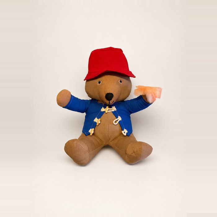 Stage three: Paddington finished, in his toggled duffle coat and red hat
